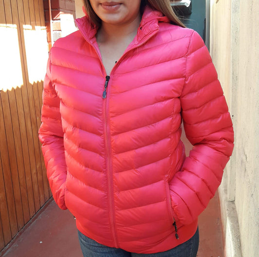 Parka de Mujer Impermeable Fuxia