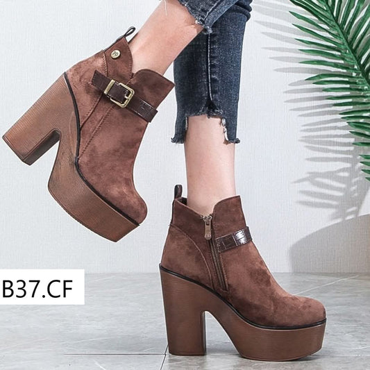 Botin de Mujer Cafe Alto(BA37.CF)