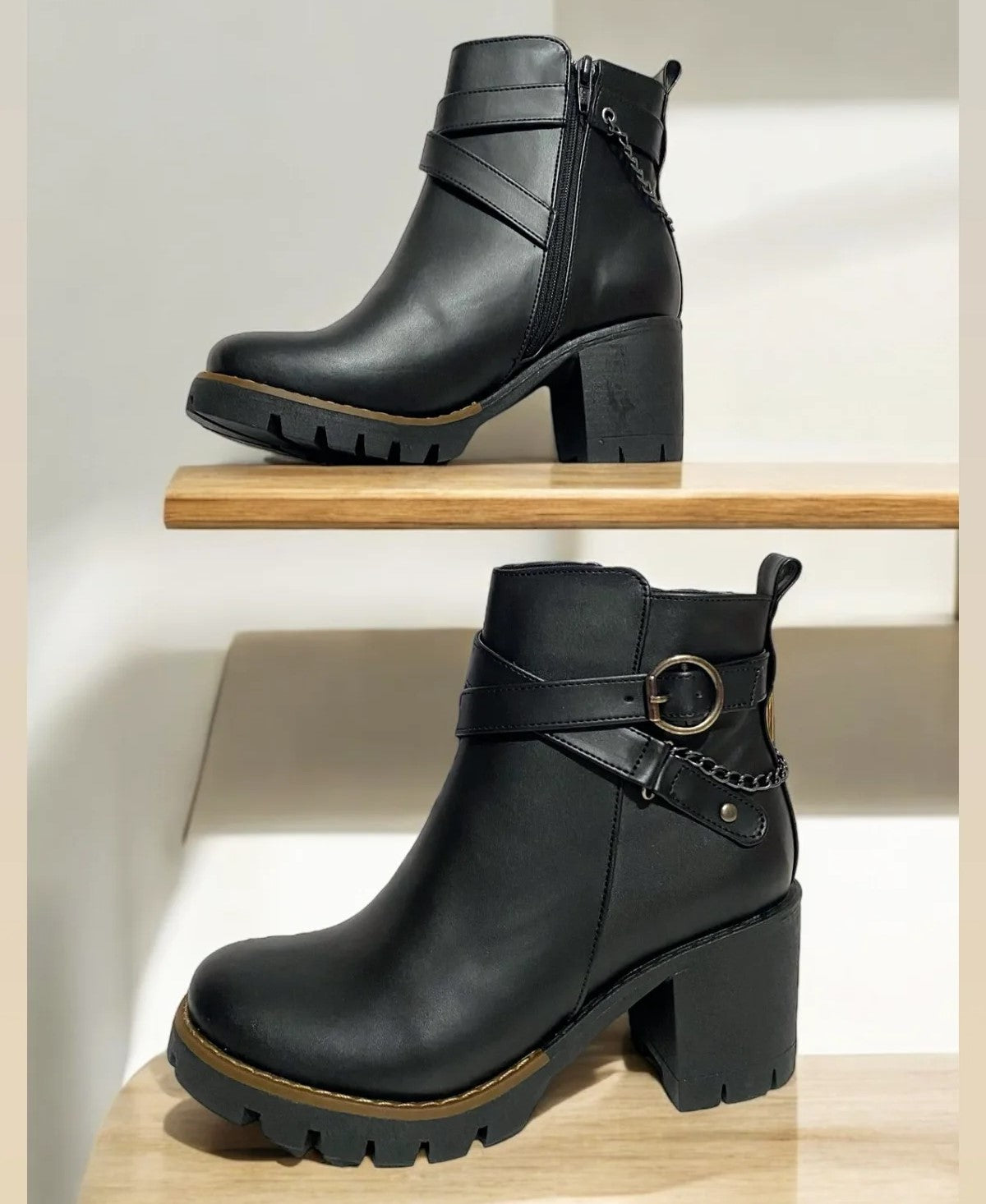 Botin de Mujer Negro Alto (BA59.N)