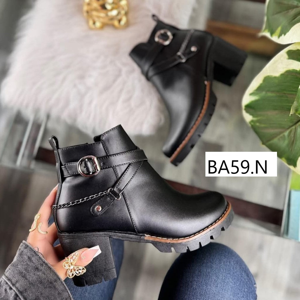 Botin de Mujer Negro Alto (BA59.N)