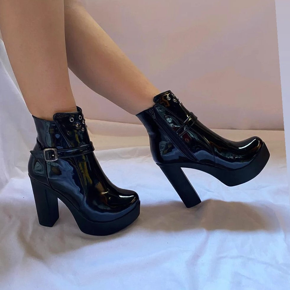 Botin de Mujer Negro Alto (BA60.H)
