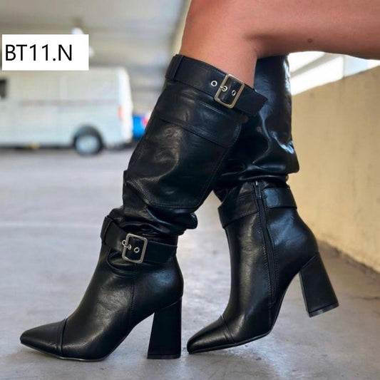 Bota de Mujer Hebillas (BT11.N)