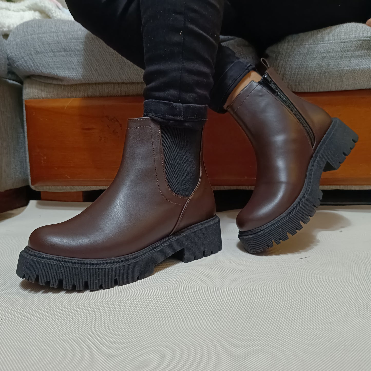 Botines Cafe bajos de Mujer (BA39.CF)