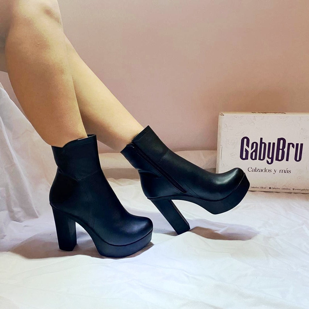 Botin de Mujer Negro Alto (BA68.N)