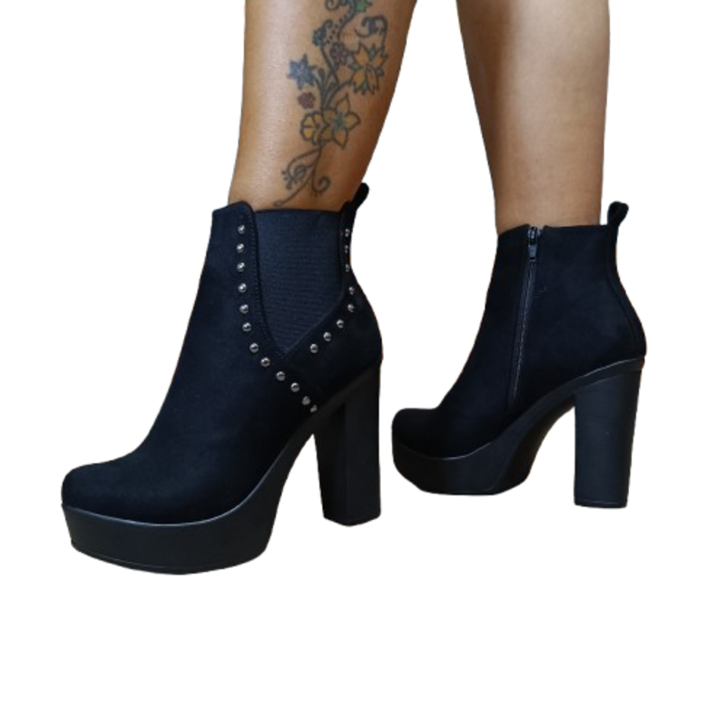 Botin de Mujer Negro Alto (BA66.N)