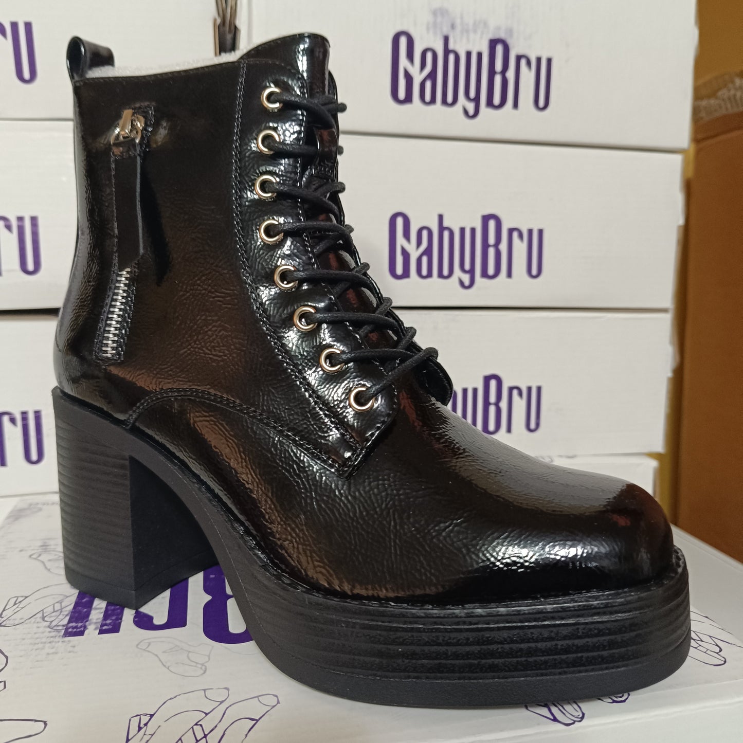 Botin de Mujer Caña Charol (BA71.H)