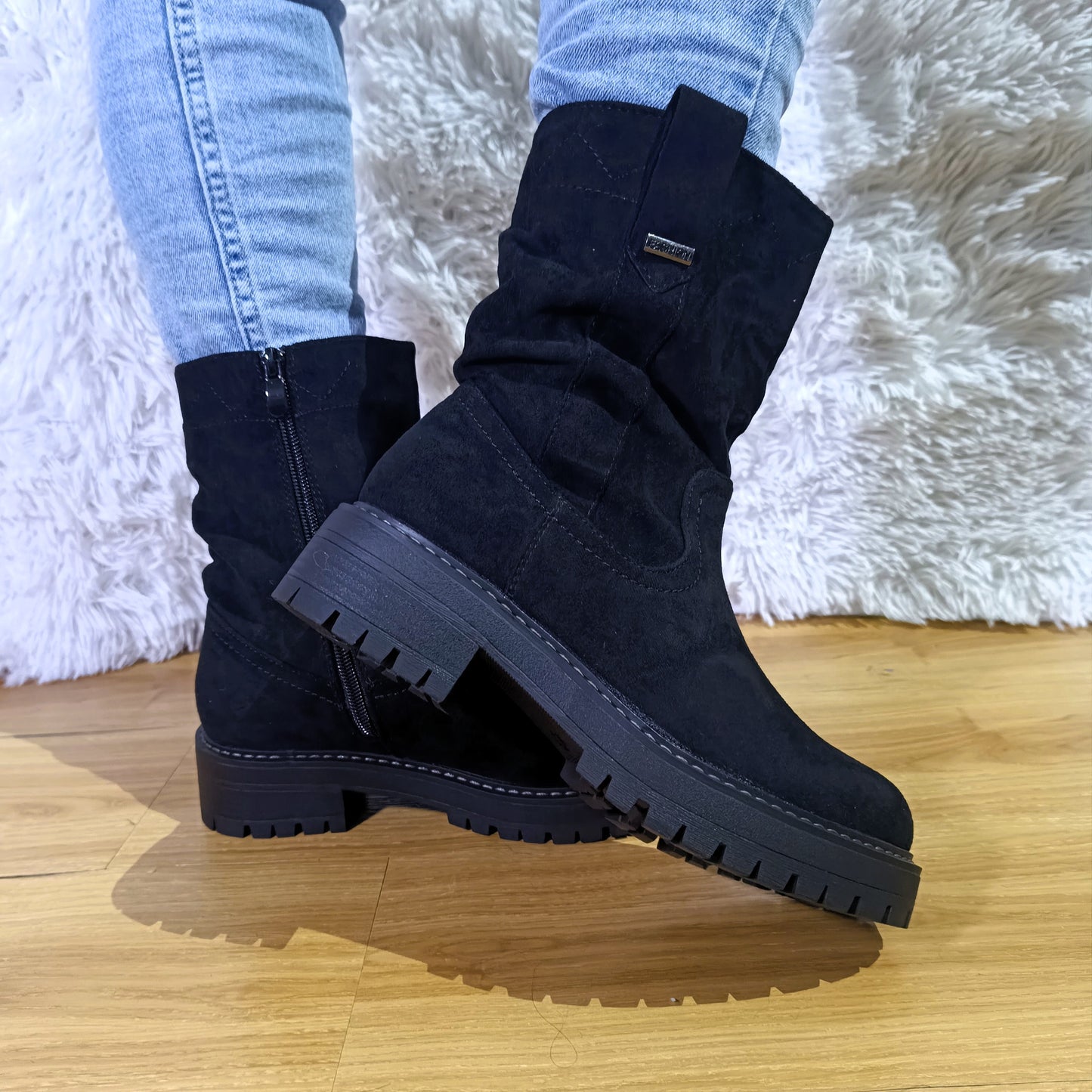 Bota corta de Mujer Negro (BB12.N)