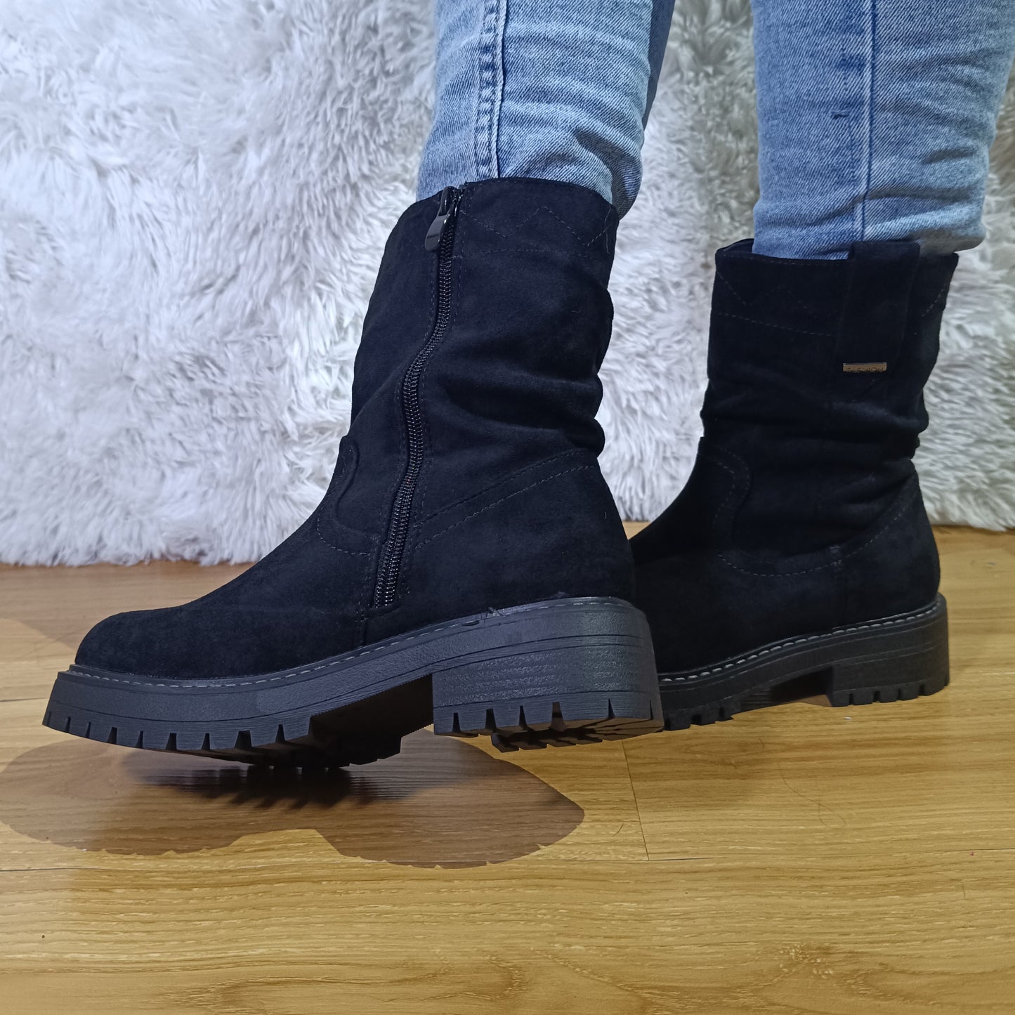 Bota corta de Mujer Negro (BB12.N)