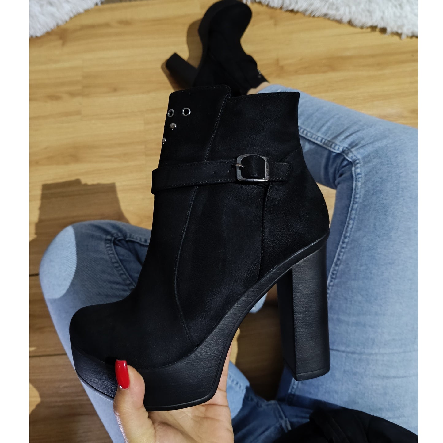 Botin de Mujer Negro Alto (BA60.N)