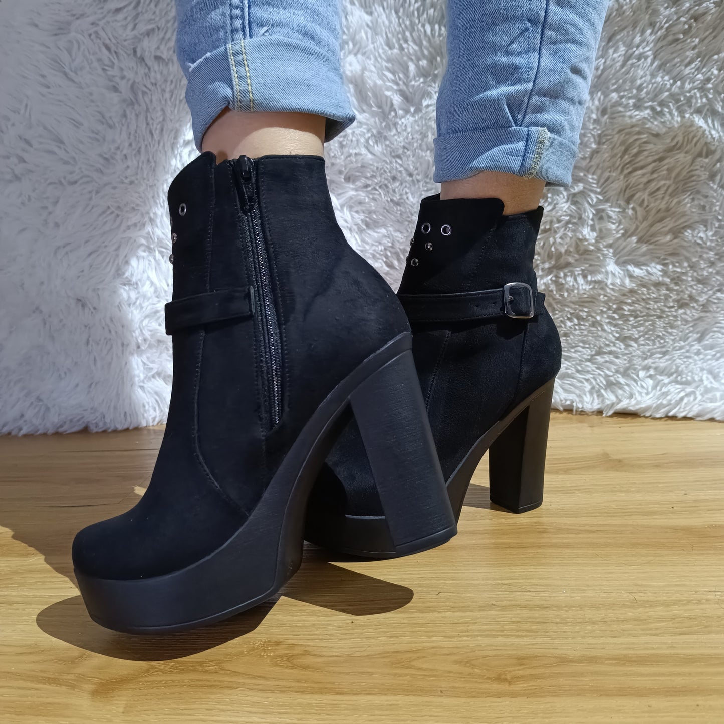 Botin de Mujer Negro Alto (BA60.N)