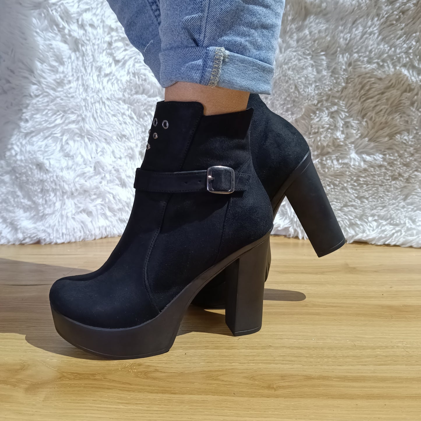 Botin de Mujer Negro Alto (BA60.N)