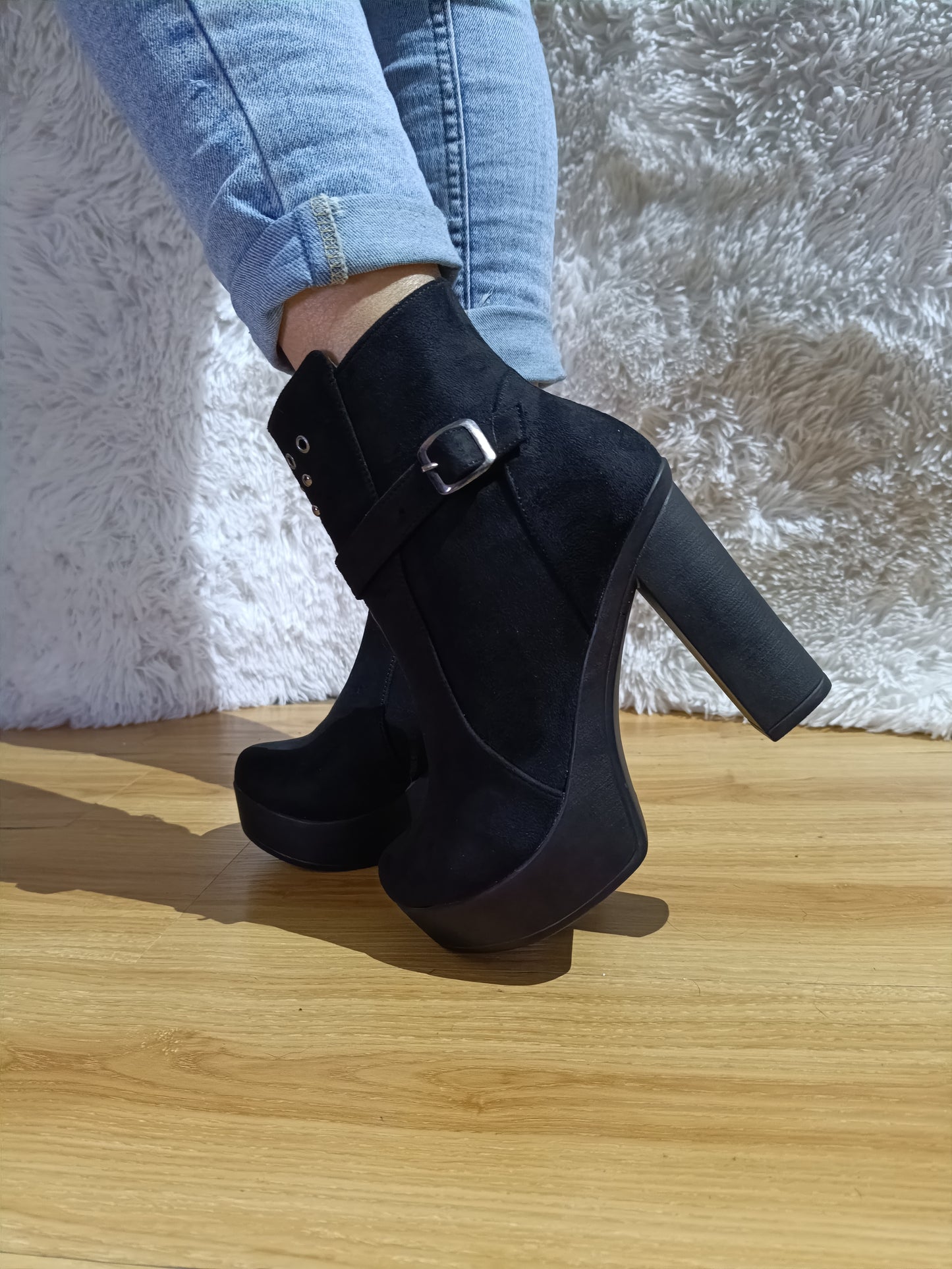 Botin de Mujer Negro Alto (BA60.N)