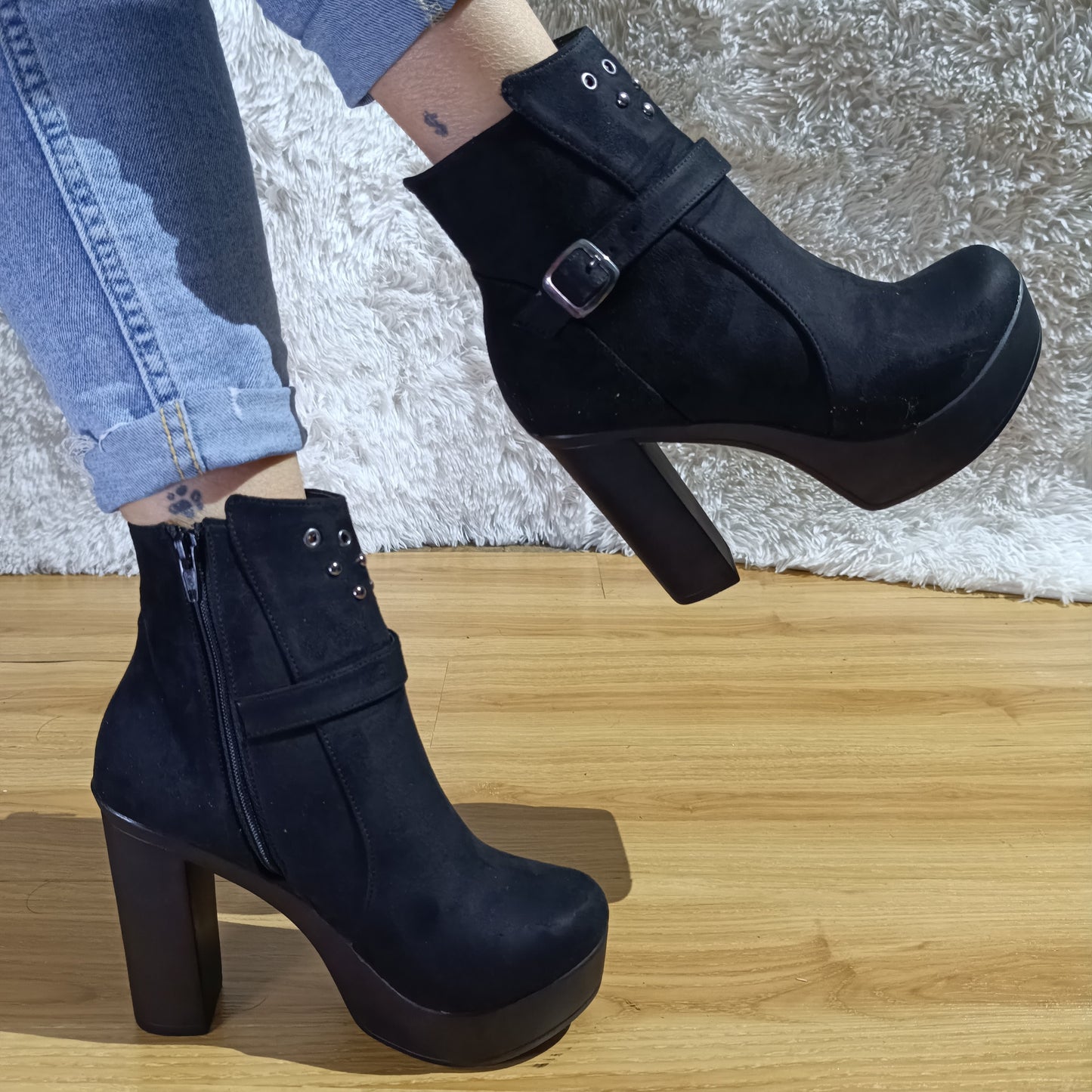 Botin de Mujer Negro Alto (BA60.N)