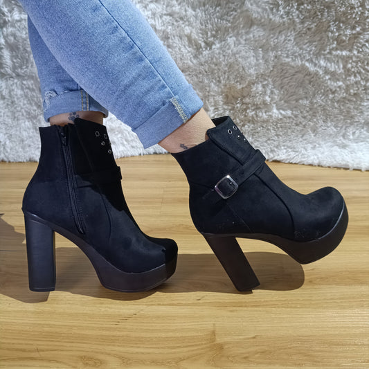 Botin de Mujer Negro Alto (BA60.N)
