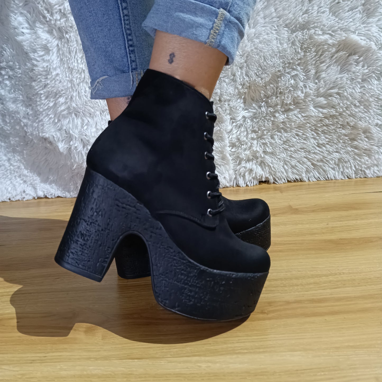 Botin de Mujer Negro Alto (BA51.N)
