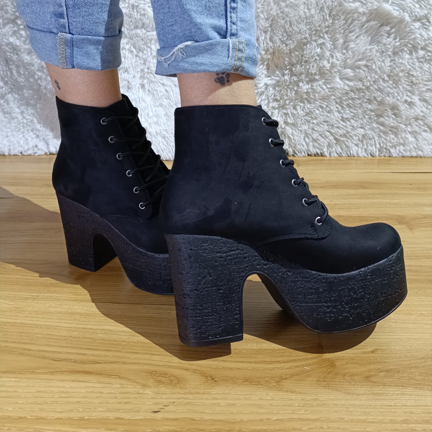 Botin de Mujer Negro Alto (BA51.N)