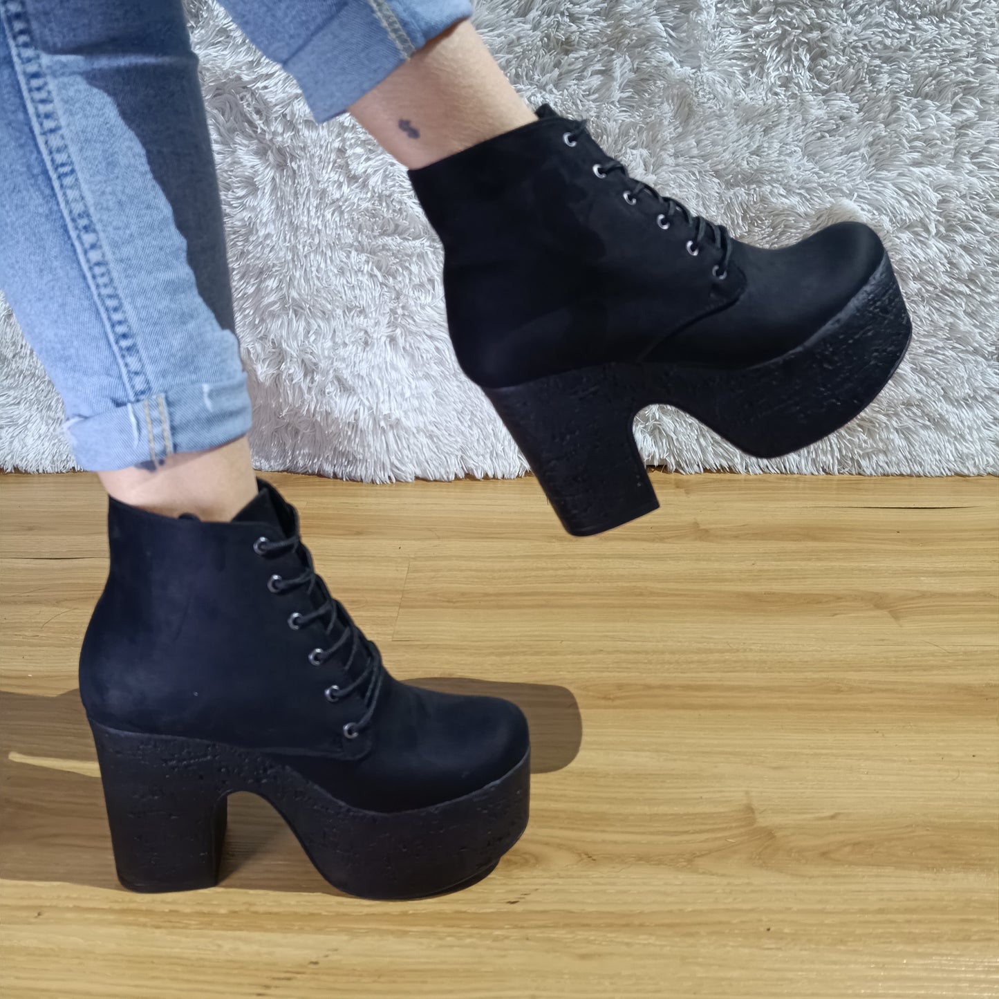 Botin de Mujer Negro Alto (BA51.N)