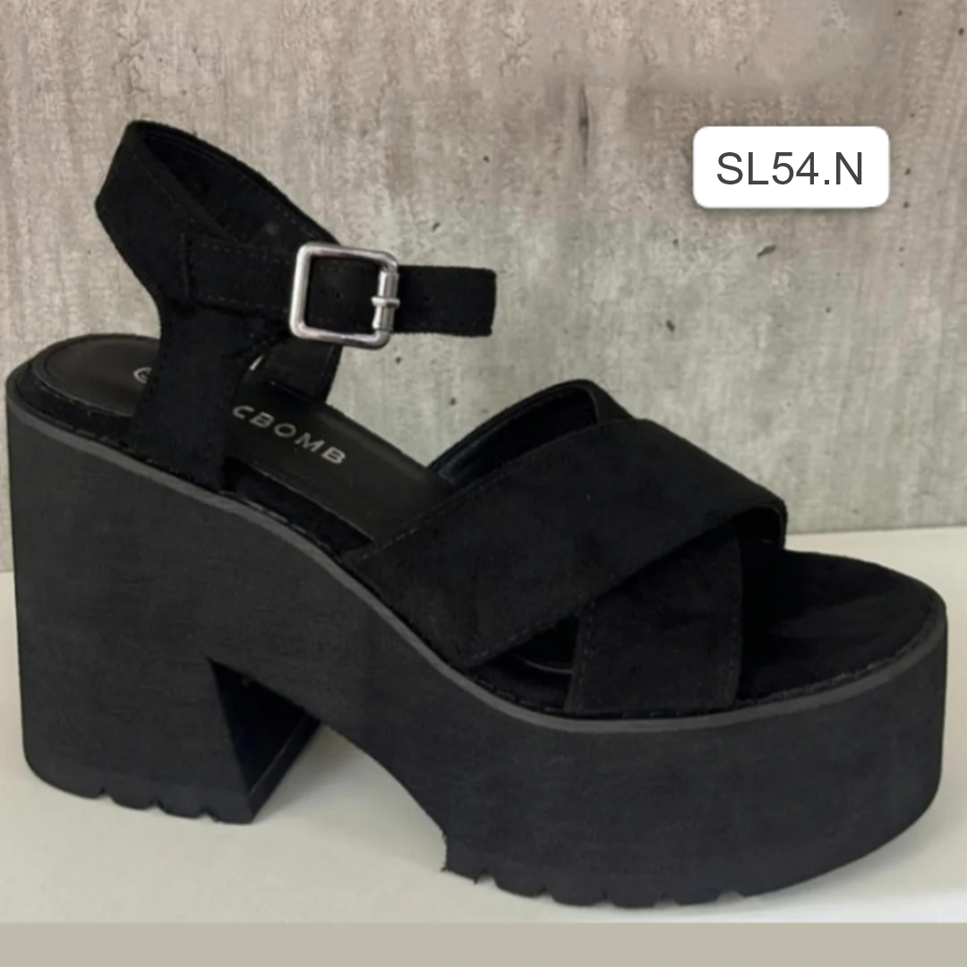 Sandalia de mujer negra (SL54.N)