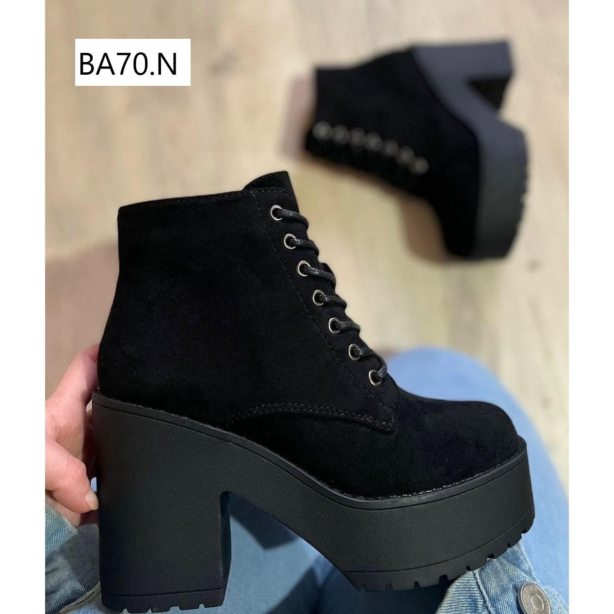 Botin de Mujer negro Alto(BA70.N)