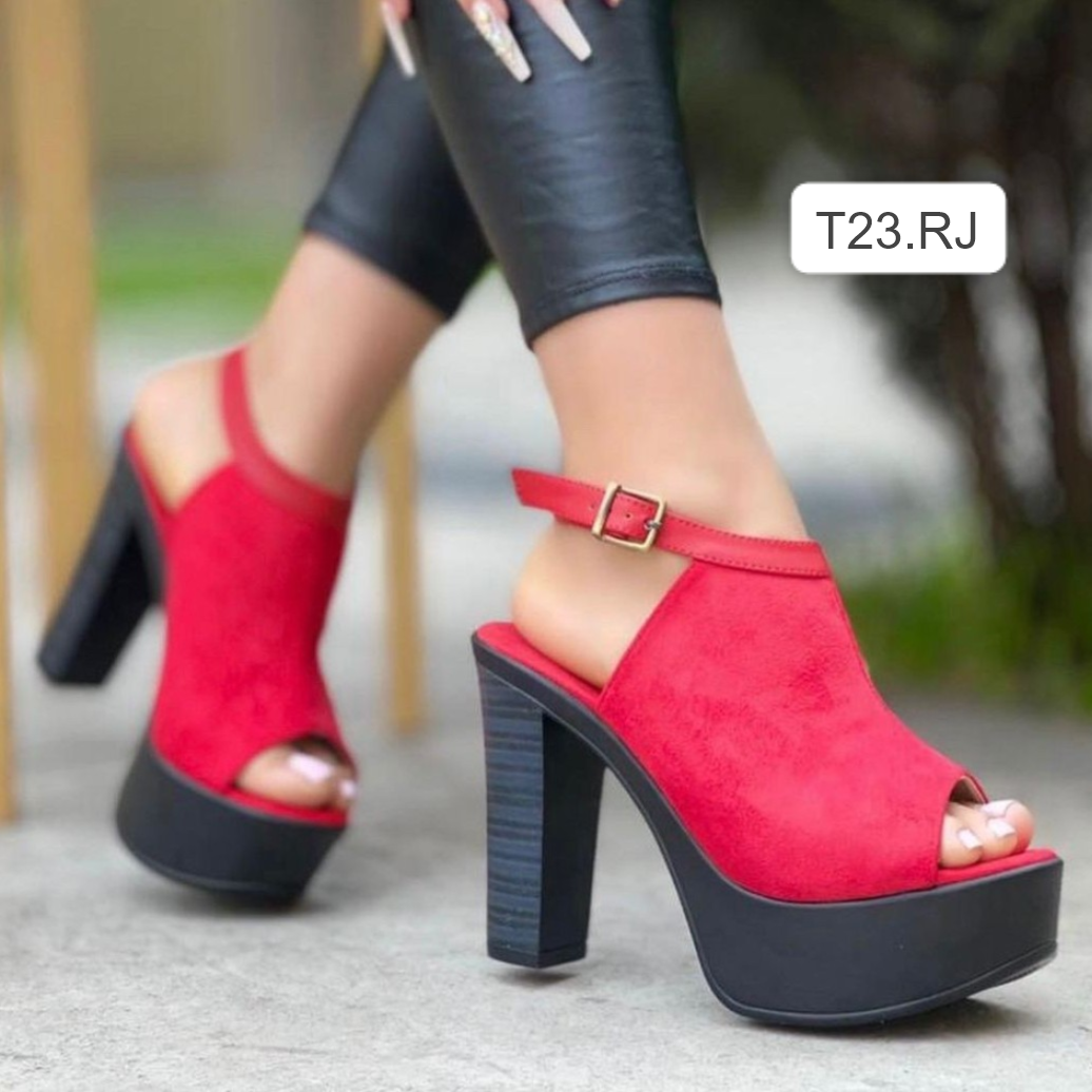 Sandalia de mujer Roja (T23.RJ)