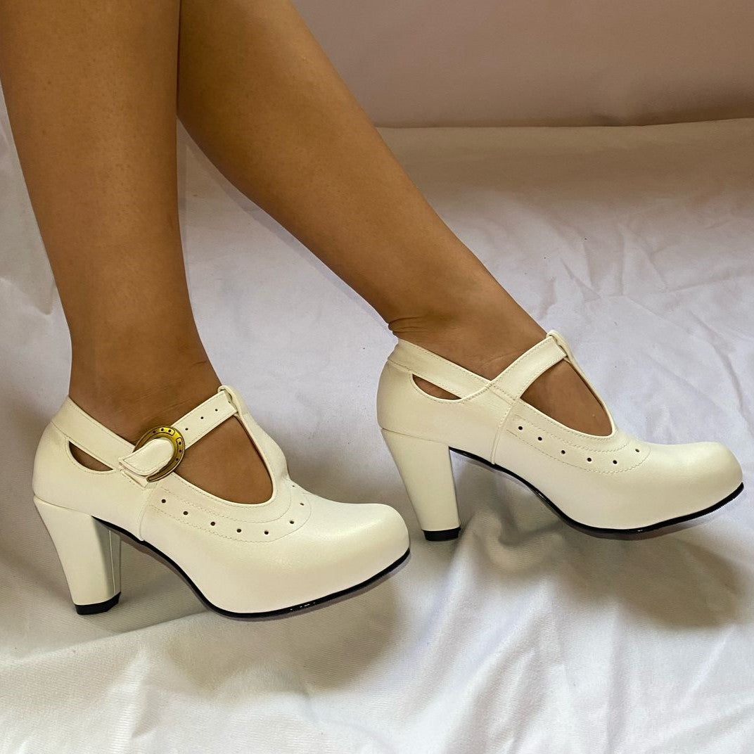 Zapato de Mujer Cueca Blanco (CC27.BL)