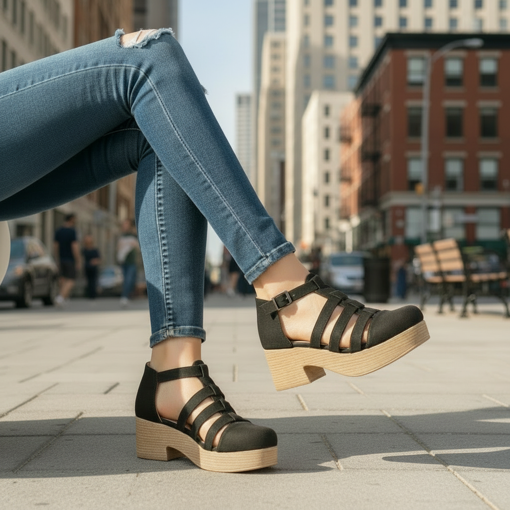 Sandalias de Mujer Calada (SL988.N)