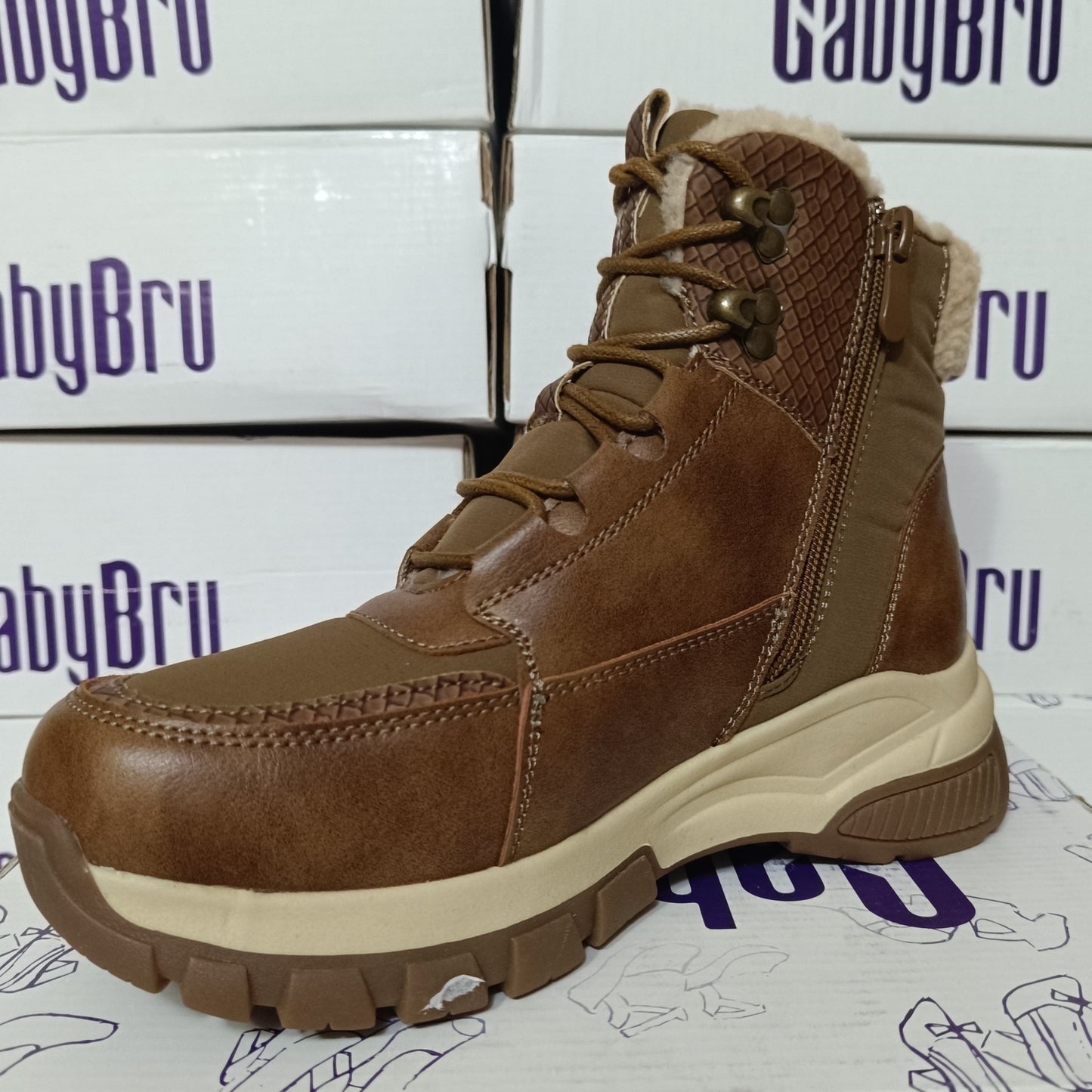 Botin de Mujer Chiporro Cafe (BB11.CF) - Gabybru Calzados