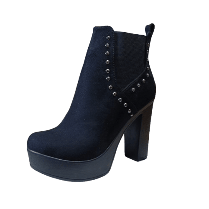 Botin de Mujer Negro Alto (BA660.N) - Gabybru Calzados