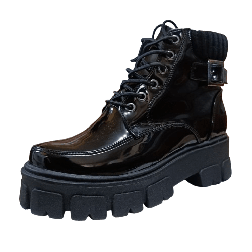 Botin de Mujer Negro Charol (BA54.H) - Gabybru Calzados