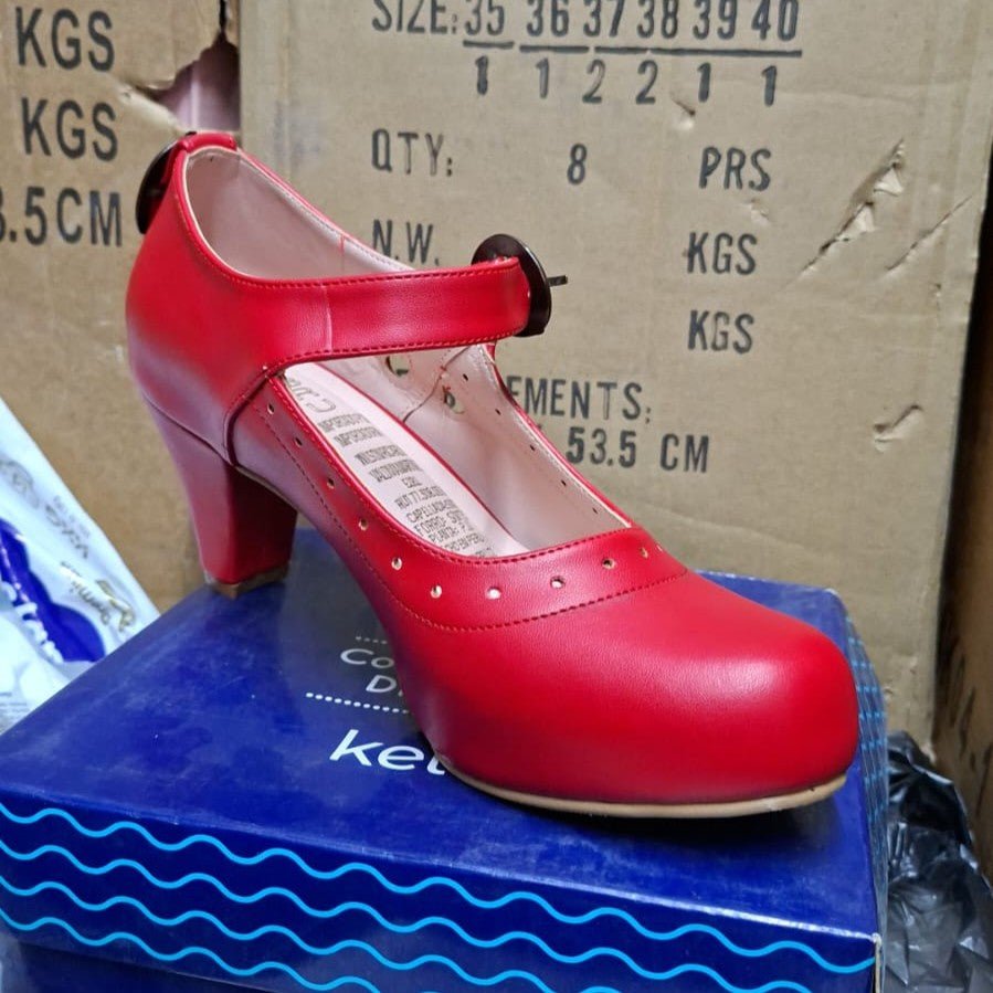 Zapato de Mujer Cueca Rojo (CC126.RJ) - Gabybru Calzados