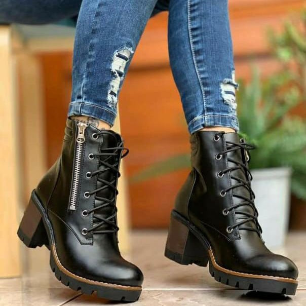 Botin de Mujer Caña Negro