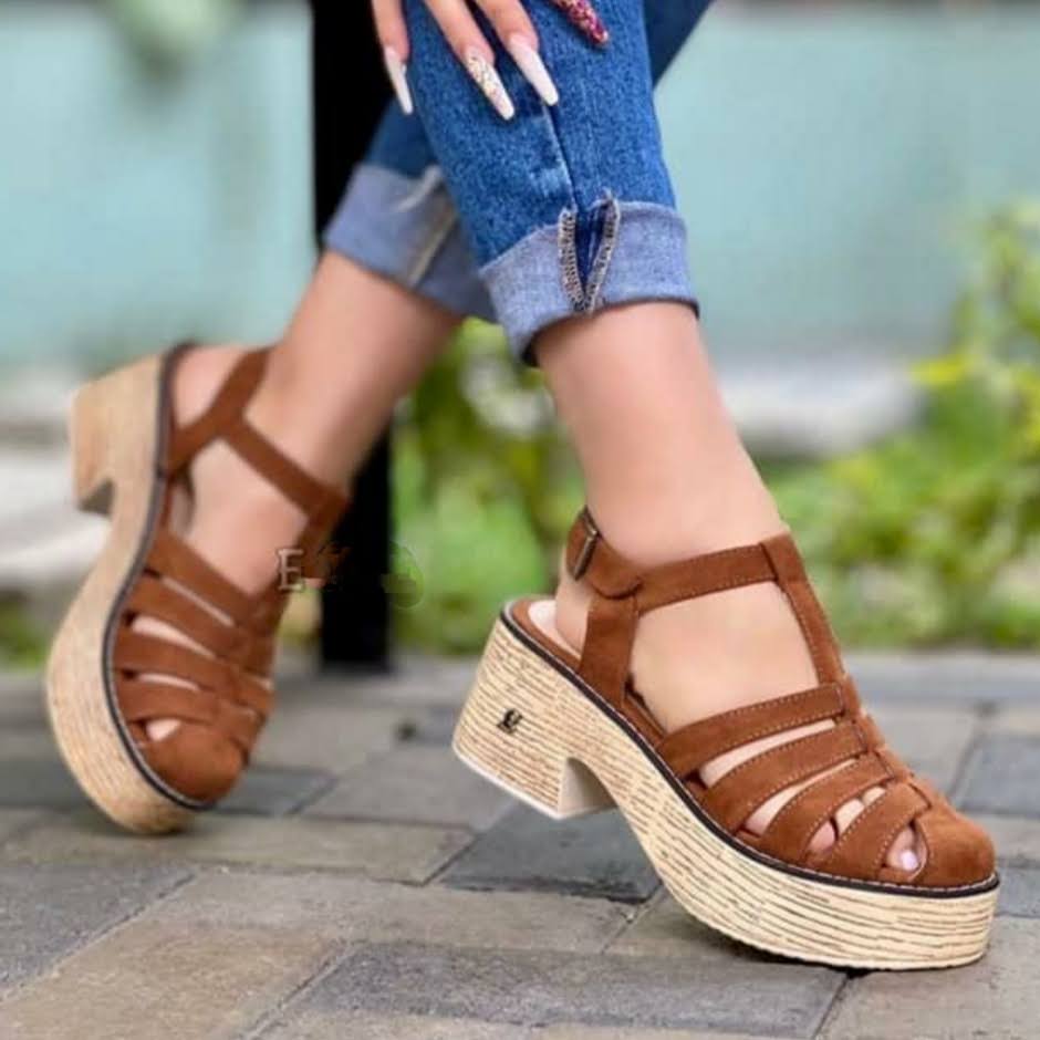 Zapatos Chalas Mujer Oferta Sandalias Caladas Cafe De Mujer