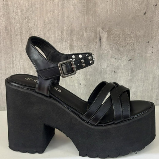 Sandalia de mujer negra (SL51.N)