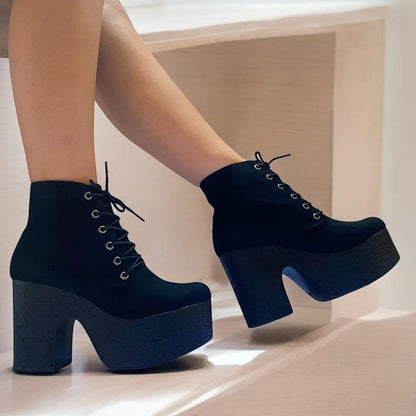 Botin de Mujer Negro Alto (BA51.N)