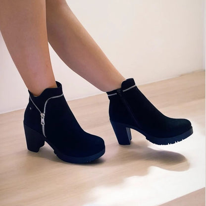 Botin de Mujer Negro Alto (BA57.N)