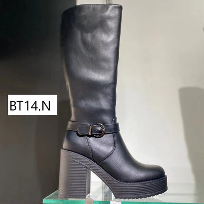 Bota Alta de Mujer Negra (BT14.N)