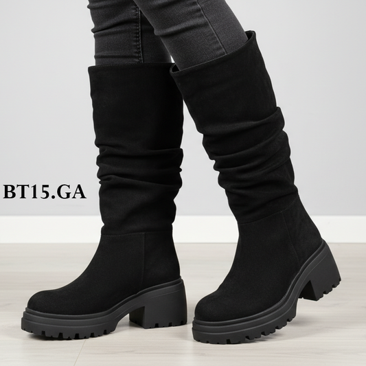 Bota Alta de Mujer Negra (BT15.Ga)