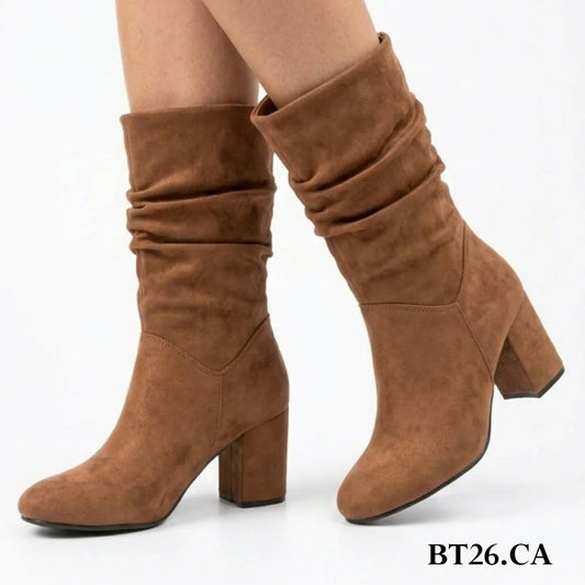 Bota de Mujer Alto Camel (BT26.Ca)
