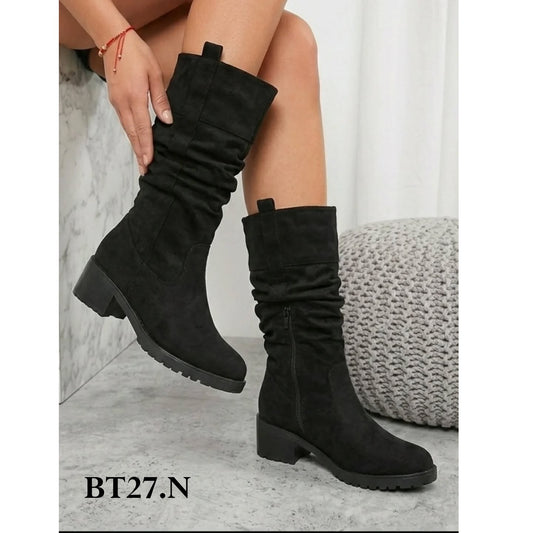 Bota de Mujer Alto Negro (BT27.N)