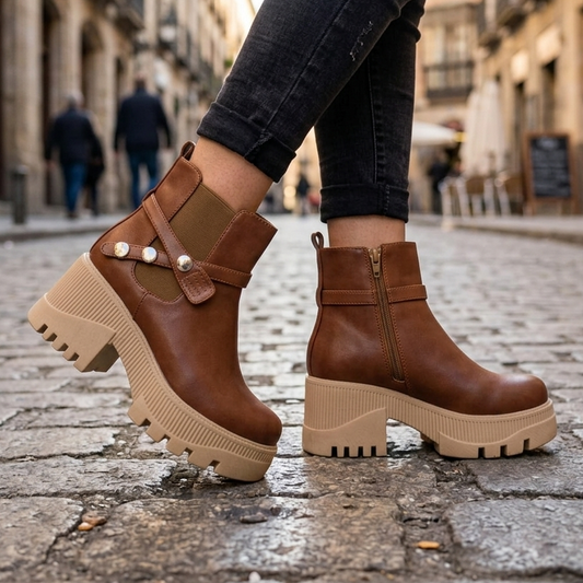 Botin de mujer Caramel Alto (BA41.Cr)