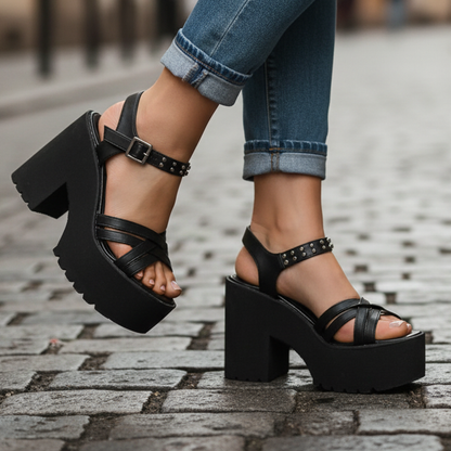 Sandalia de mujer negra (SL51.N)