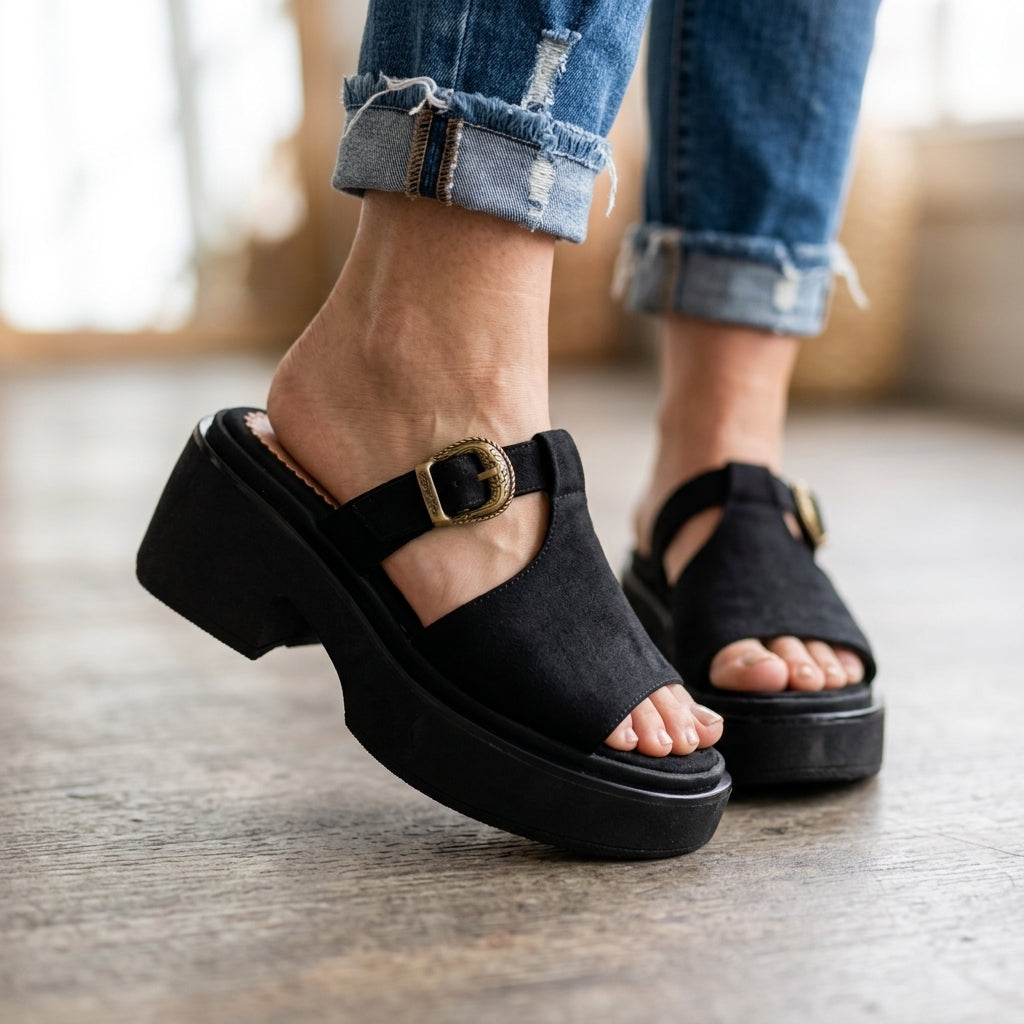 Sandalia Mujer Tapadas (SL155.N)