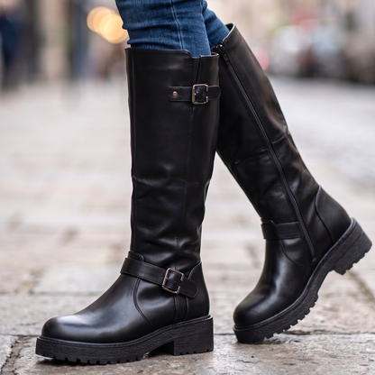 Bota Alta de Mujer Negra (BT35.N)
