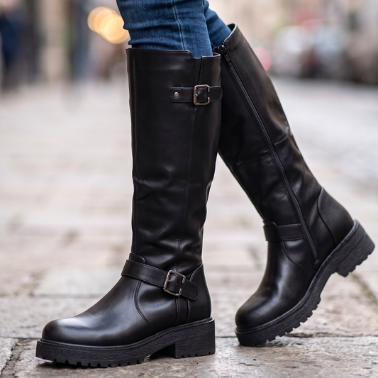Bota Alta de Mujer Negra (BT35.N)