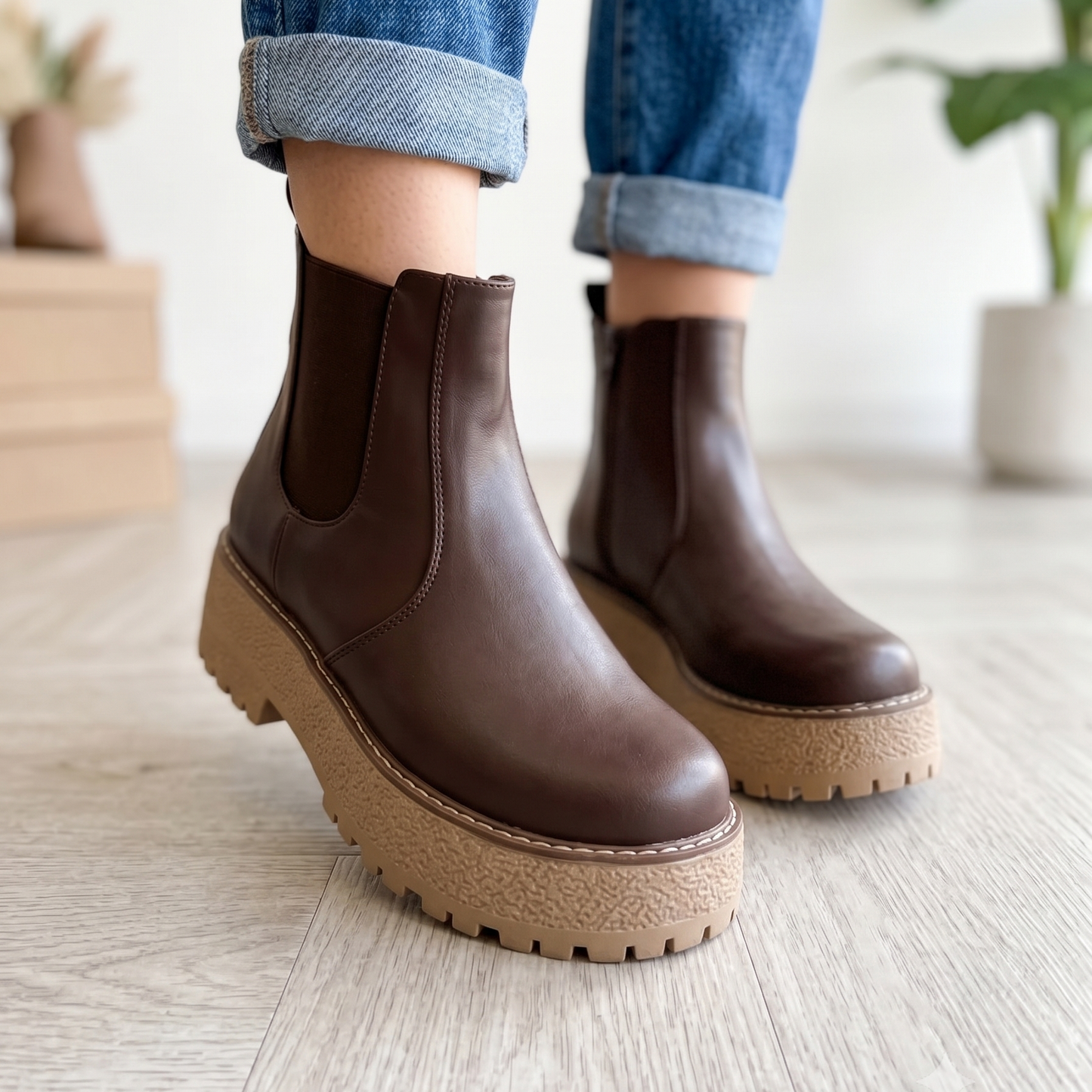 Botin de Mujer Cafe (BA152.EF)