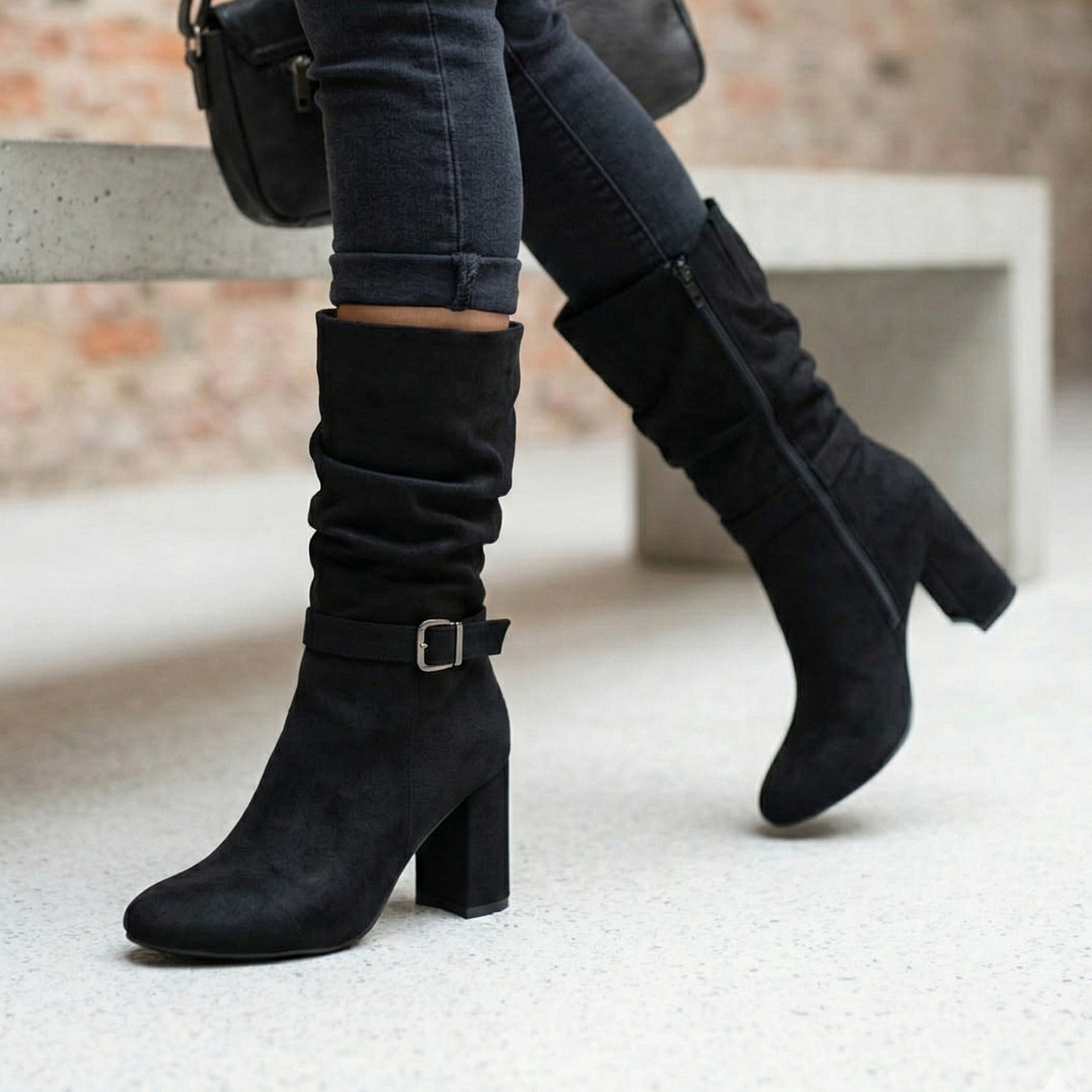 Bota Alta de Mujer Negra (BT33.N)