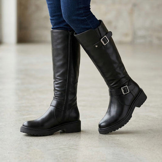 Bota Alta de Mujer Negra (BT35.N)