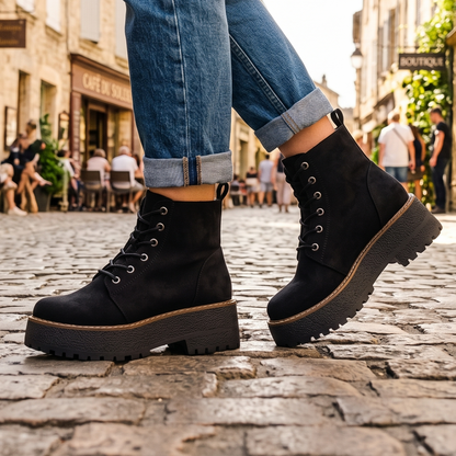 Botin Mujer Negro Gamuza (BA161.N)
