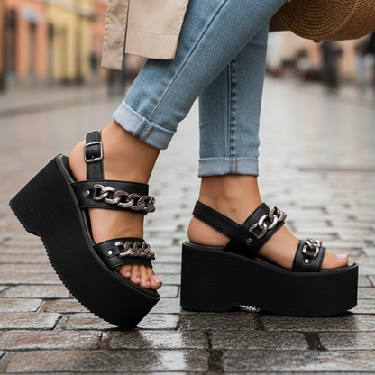 Sandalia de mujer negra (SL53.N)