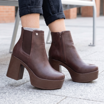Botin De Mujer Alto Cafe (BA76.MR)